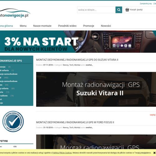 Dedykowane radio nawigacje z systemem Android