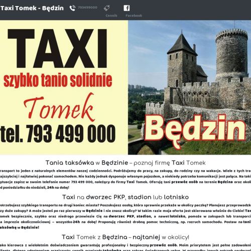 Najtańsze taxi - Będzin
