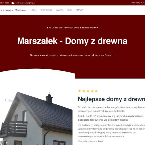 Domy drewniane wg projektu - Pomorskie