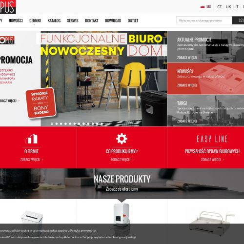 Niszczarki do papieru i listwy wsuwane