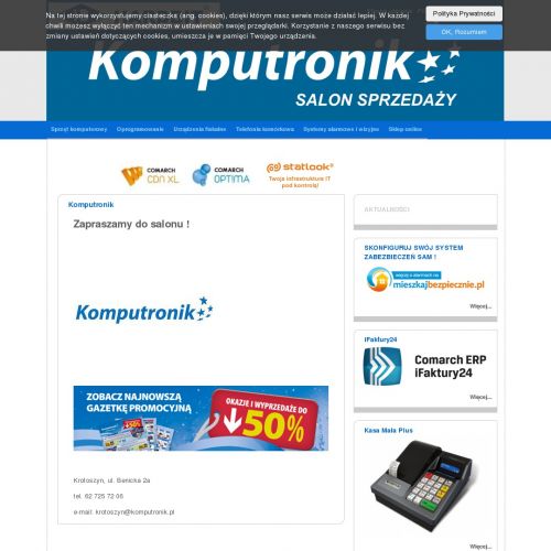 Systemy ERP dla Klientów z Kalisza i Gostynia.