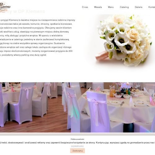 Organizację wesela lub chrzcin