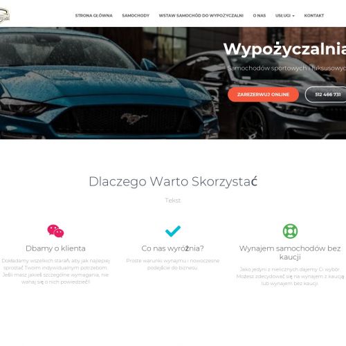 Wypożyczalnia ekskluzywnych samochodów