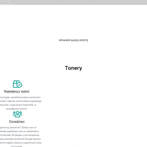 Tonery do drukarek dla Klientów z Pszczyny