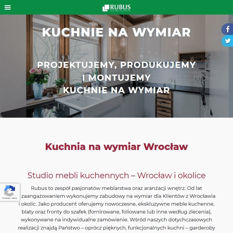 Kuchnie na wymiar