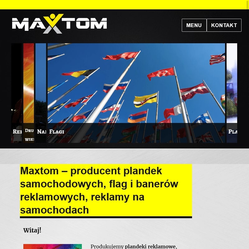 Sklep z flagami reklamowymi – Kraków