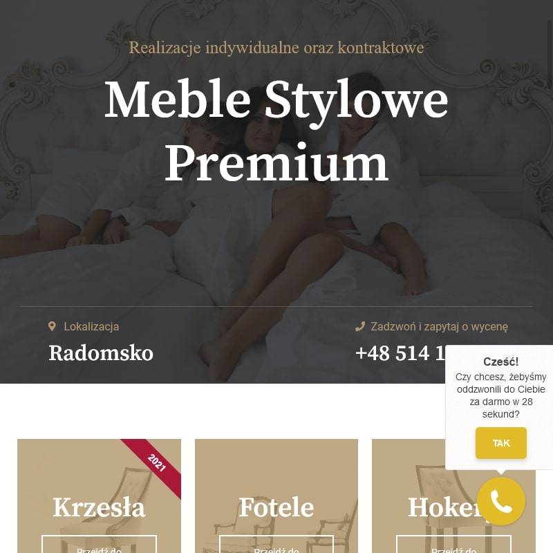 Fotel uszak z podnóżkiem