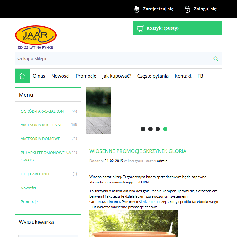 Skrzynki do kwiatów