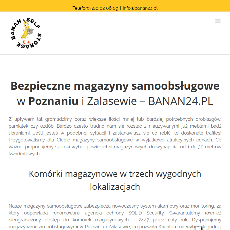 Wynajem magazynów - Poznań