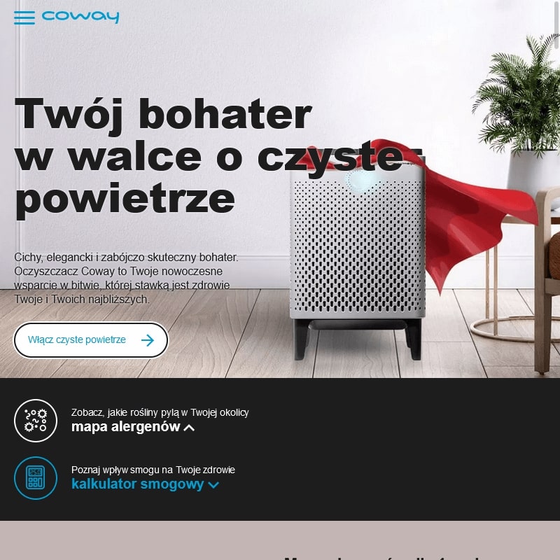Oczyszczacz 2w1 od Coway Polska