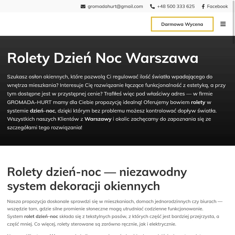 Rolety rzymskie