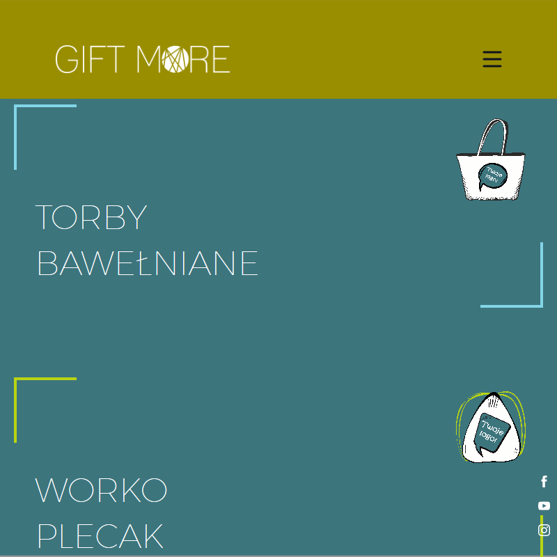 Torba materiałowa z nadrukiem