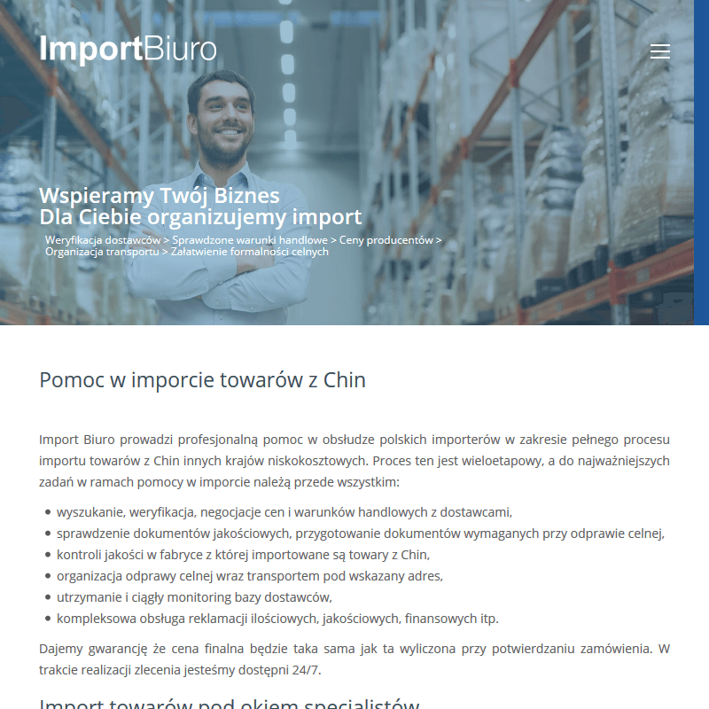 Ubezpieczony import z Chin