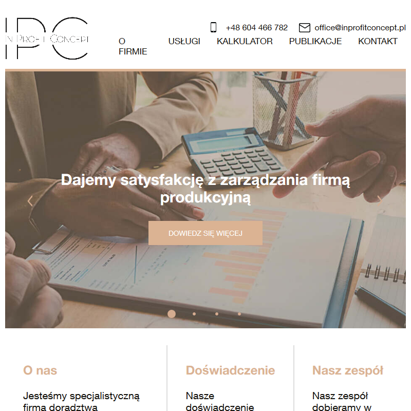 Doradztwo operacyjne dla firm produkcyjnych - Poznań