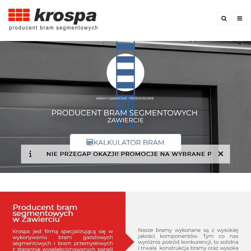 Krospa – produkcja bram segmentowych
