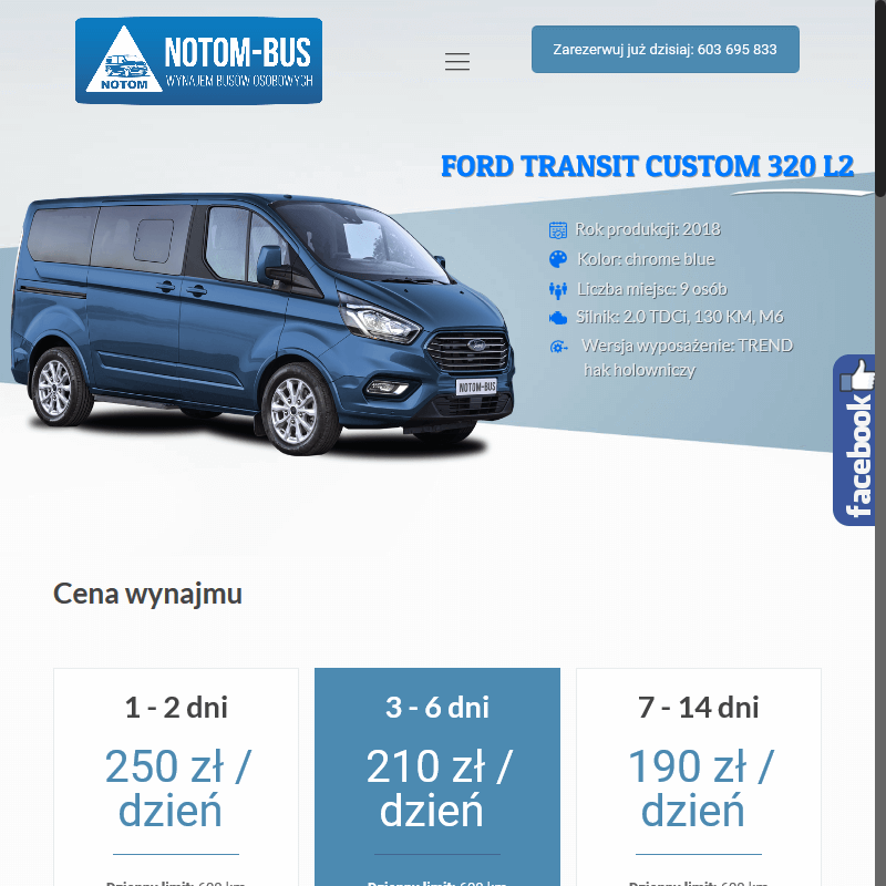 Wypożyczalnia vanów - Leszno
