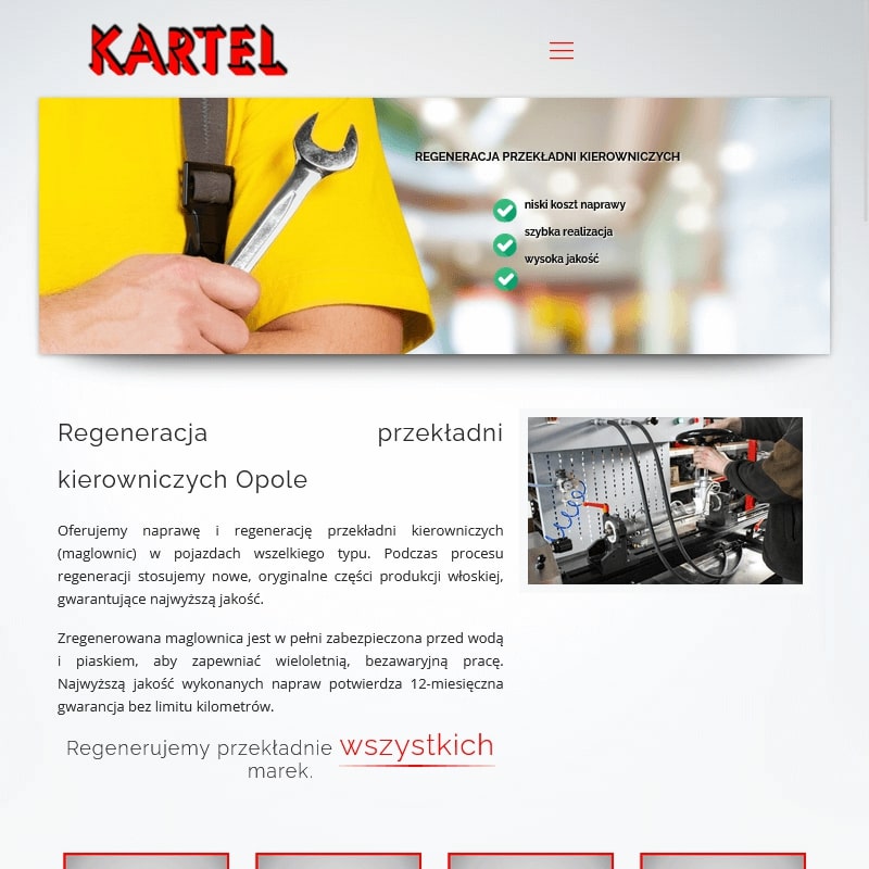 Naprawy przekładni kierowniczej