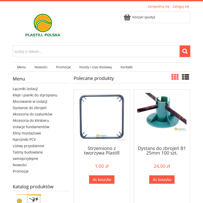 Listwa dystansowa do klinkieru