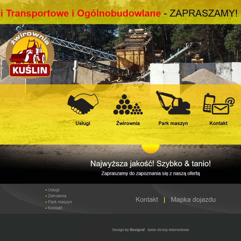 Piasek płukany - Nowy Tomyśl